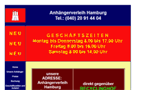 Desktop Screenshot of anhaengerverleih-hamburg.de